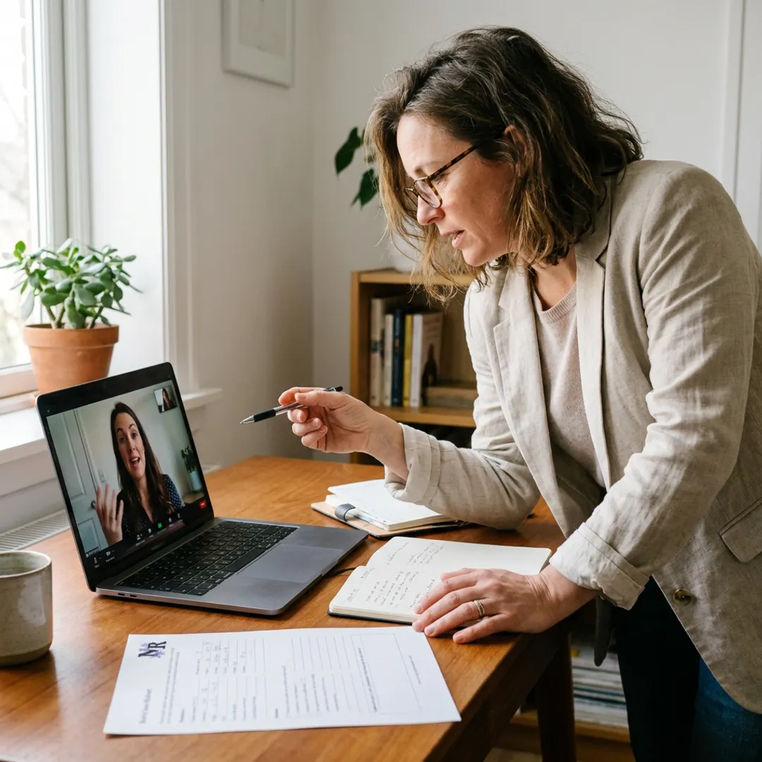 ADHD coach guiding a planning session
