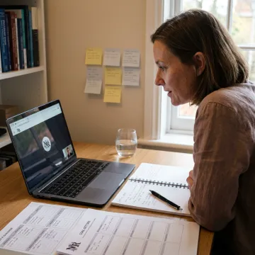 Coach and client reviewing ADHD planning systems online