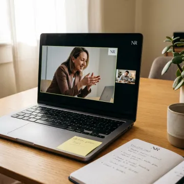 ADHD coach reviewing executive workflow systems