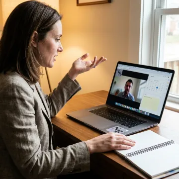 ADHD coach working with a financial advisor on practice systems