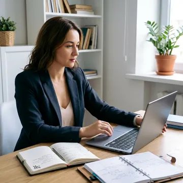 Woman in virtual ADHD coaching session