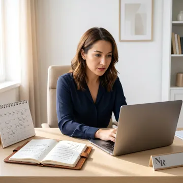 ADHD business coaching session on laptop
