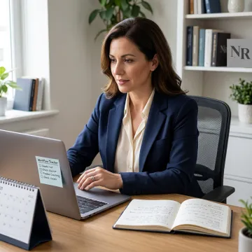 Physician in virtual ADHD coaching session