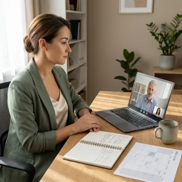CEO in virtual ADHD coaching session