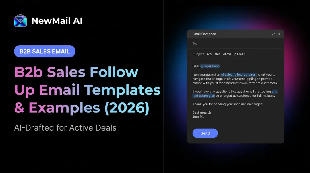B2b Sales Follow Up Email Templates & Examples (2026)