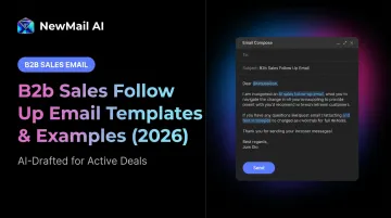 B2b Sales Follow Up Email Templates &amp; Examples (2026)