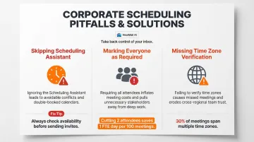Three common Outlook meeting scheduling mistakes and how to avoid them
