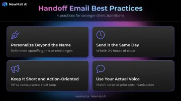 Four best practices for writing an effective sales to CS handoff email