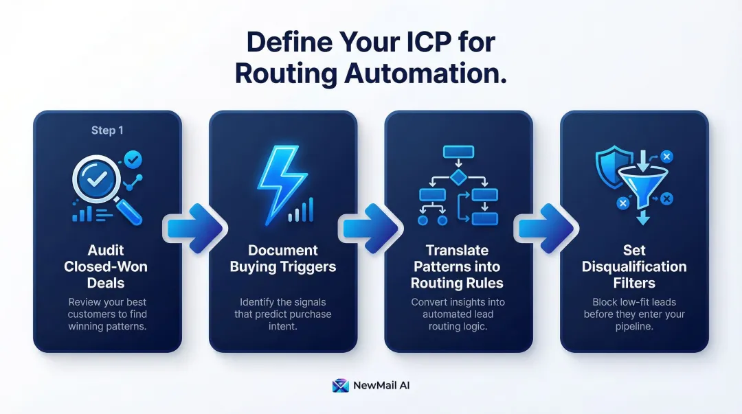 4-step ICP definition process for B2B sales routing automation