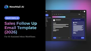 Sales Follow Up Email Template (2026)