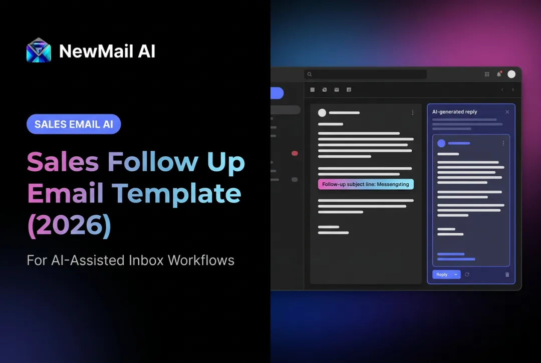 Sales Follow Up Email Template (2026)
