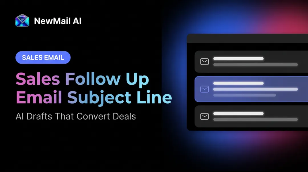 Sales Follow Up Email Subject Line