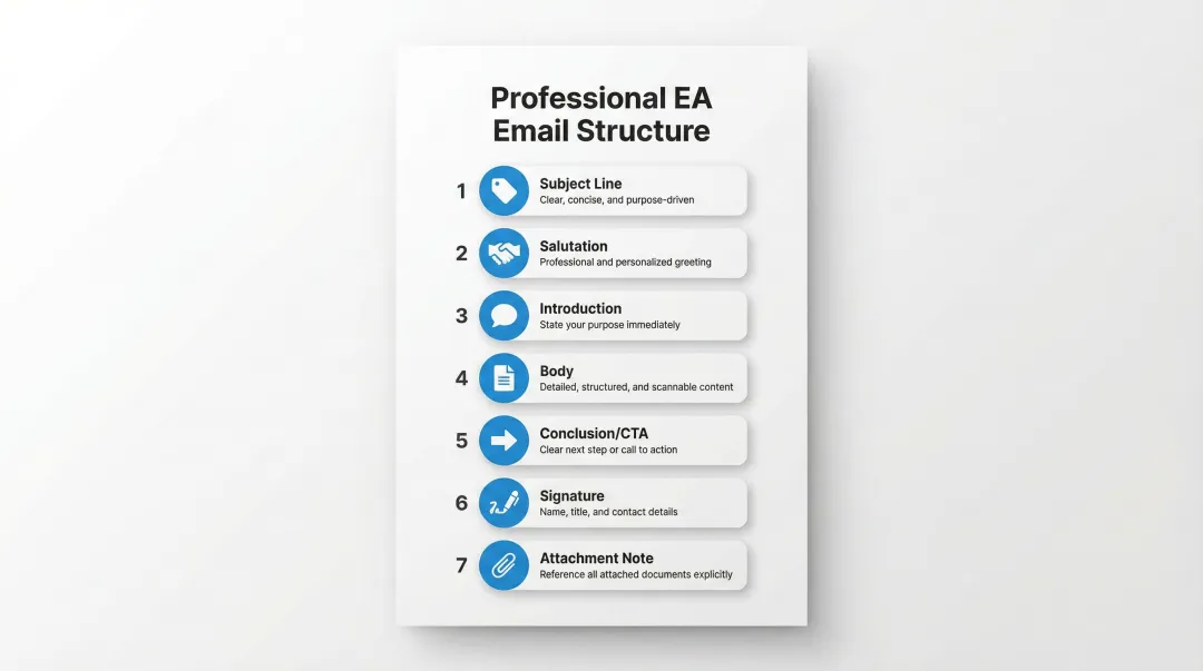 Seven essential elements of every executive assistant email structure