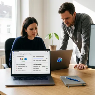 AI email onboarding workflow for teams