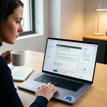 Sales rep approving AI-drafted email follow-up