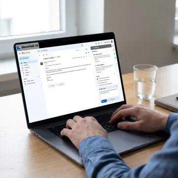 AI email summary dashboard in inbox