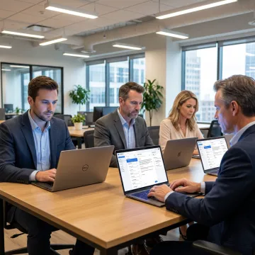 Team using AI agents for secure email productivity