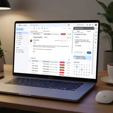AI email marketing agent organizing inbox replies