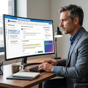 AI email agent assisting a sales inbox