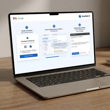 AI onboarding flow for a sales email assistant