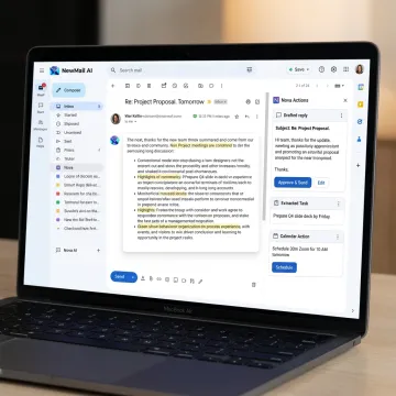 AI email assistant summarizing inbox messages