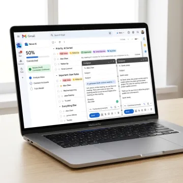 Secure AI email assistant setup in an inbox
