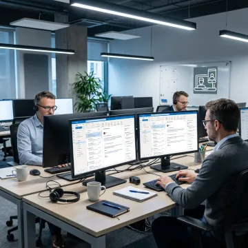 AI email management dashboard for sales and support teams
