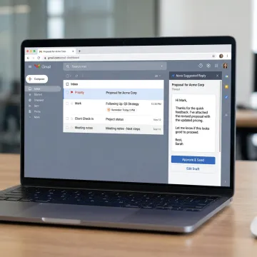 Sales Email AI inbox dashboard
