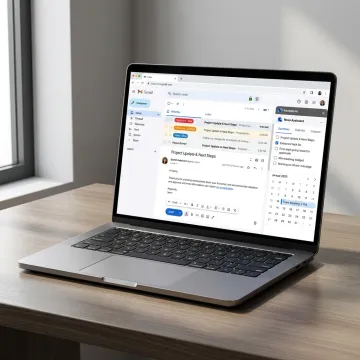AI email productivity app organizing a professional inbox