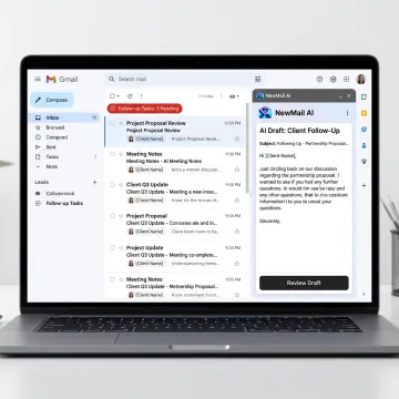 AI client follow-up email assistant in inbox
