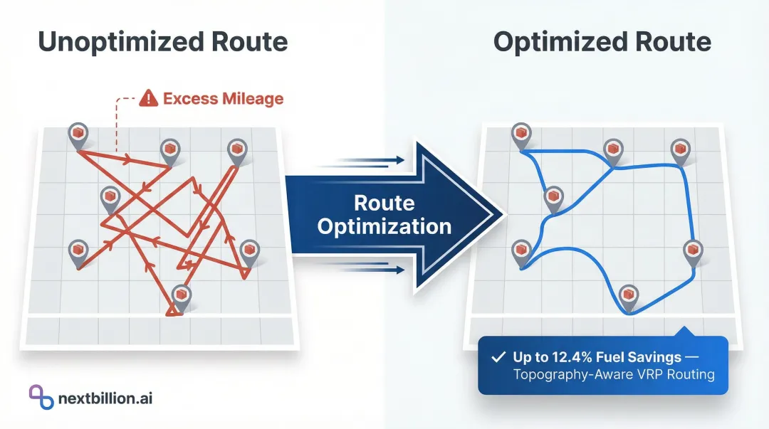 Vehicle Routing Problem stop sequencing optimization process flow diagram