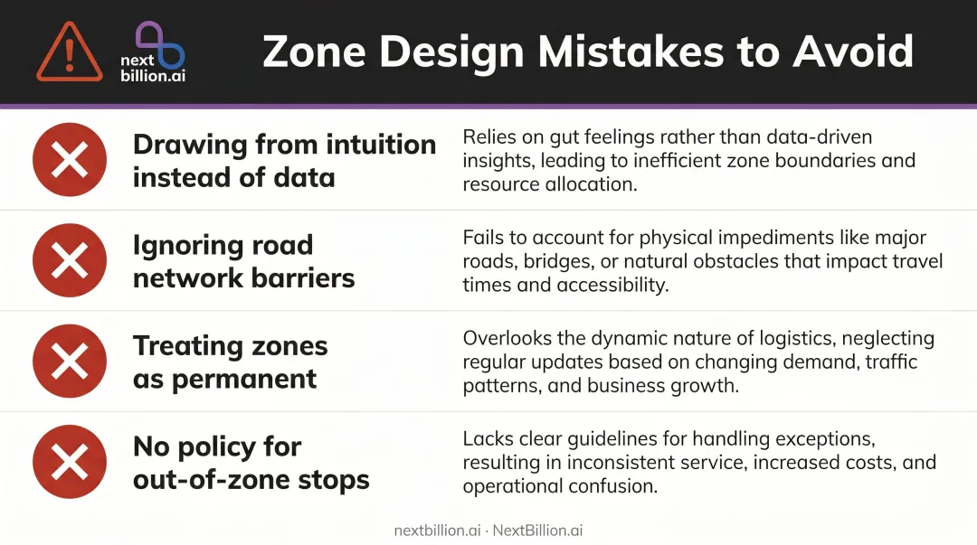 Four common delivery zone mapping mistakes to avoid in logistics operations
