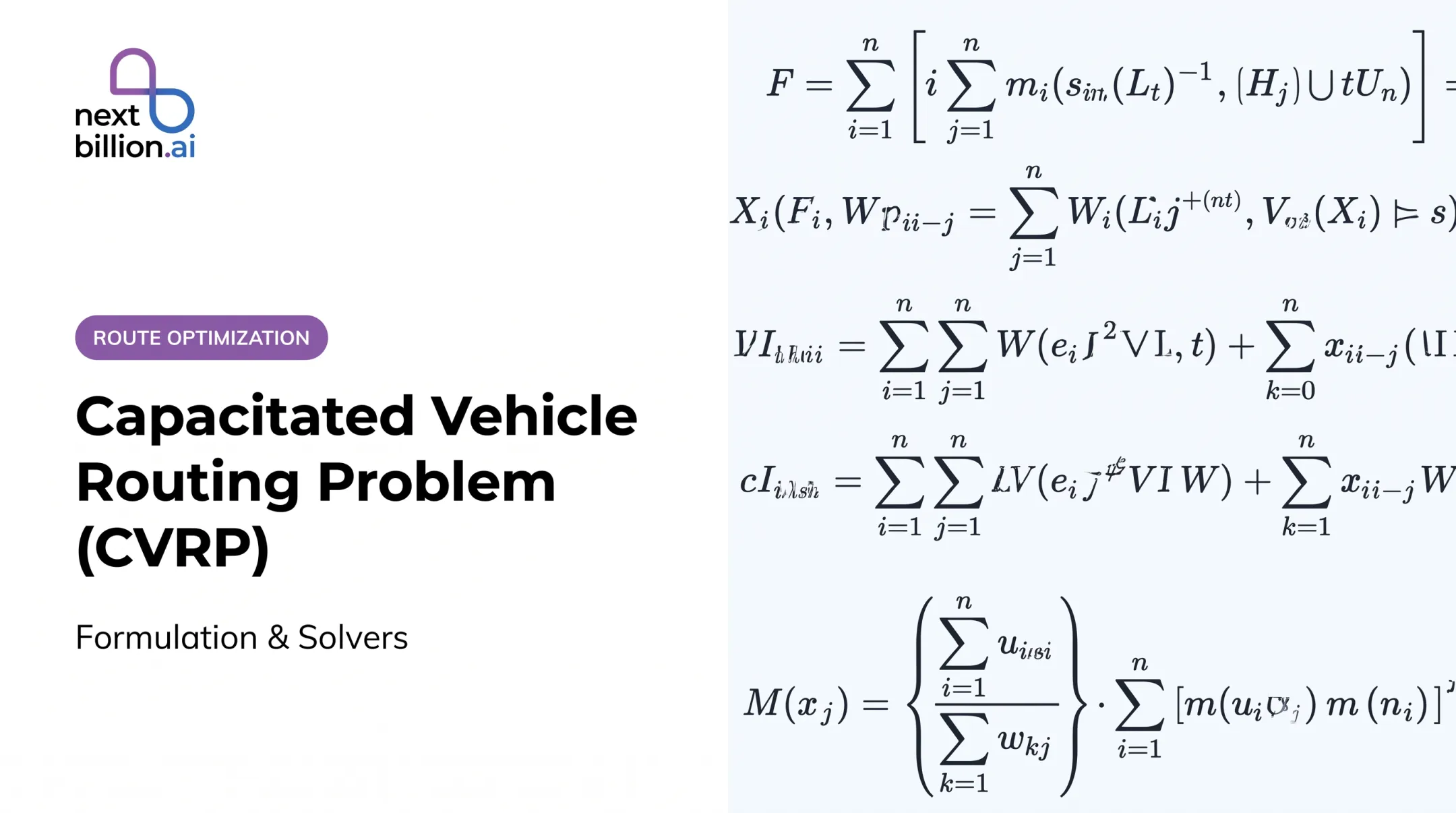 Capacitated Vehicle Routing Problem (CVRP): Formulation & Solvers