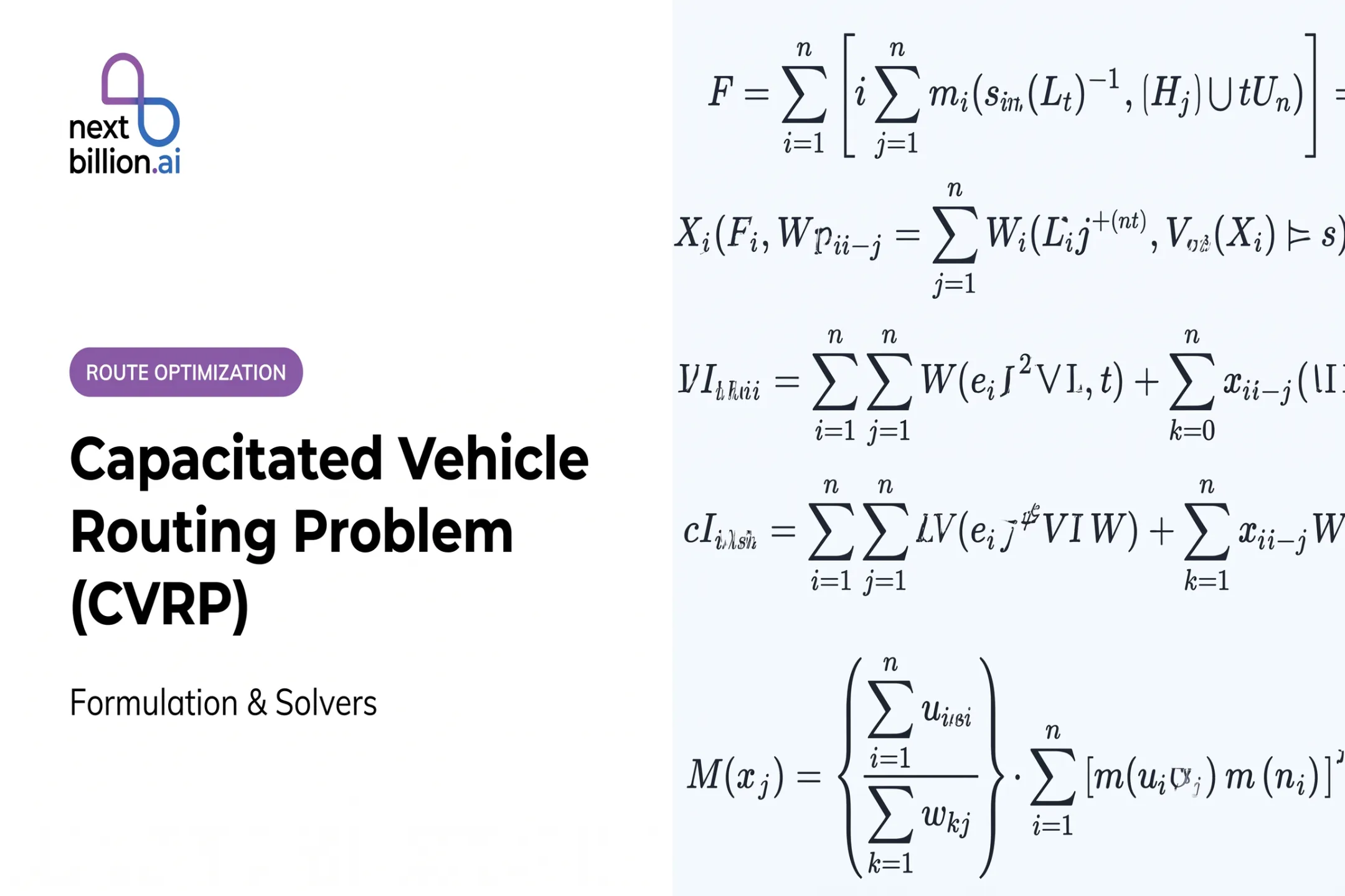 Capacitated Vehicle Routing Problem (CVRP): Formulation & Solvers