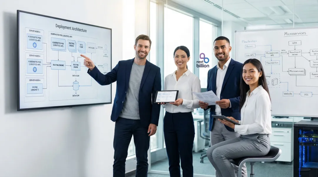 Logistics software team evaluating on-premise route optimization Kubernetes deployment architecture