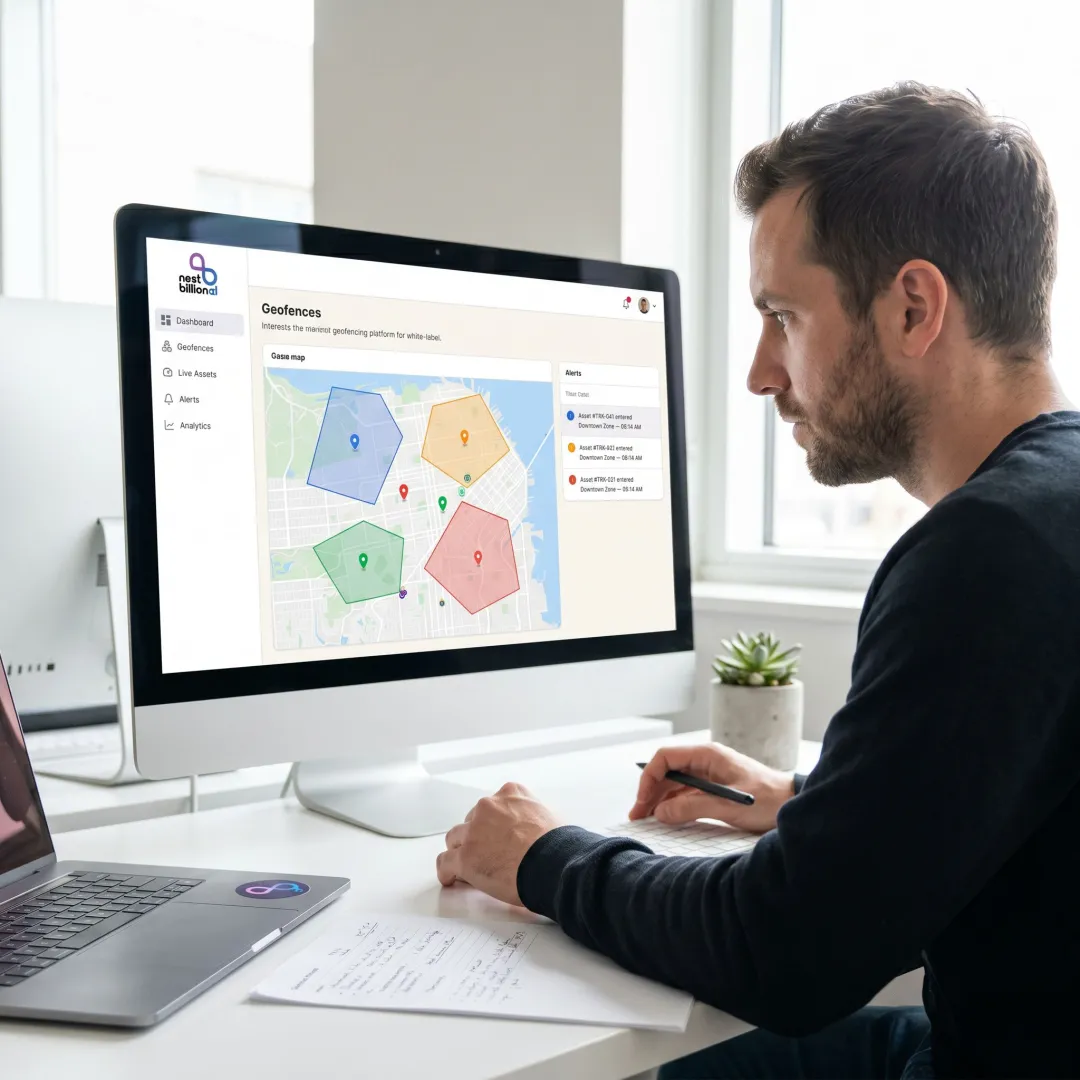 Branded geofencing platform interface