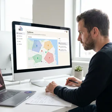 Branded geofencing platform interface