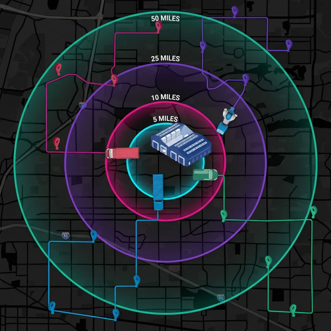 Zip Code Distance & Radius API — Location Calculator