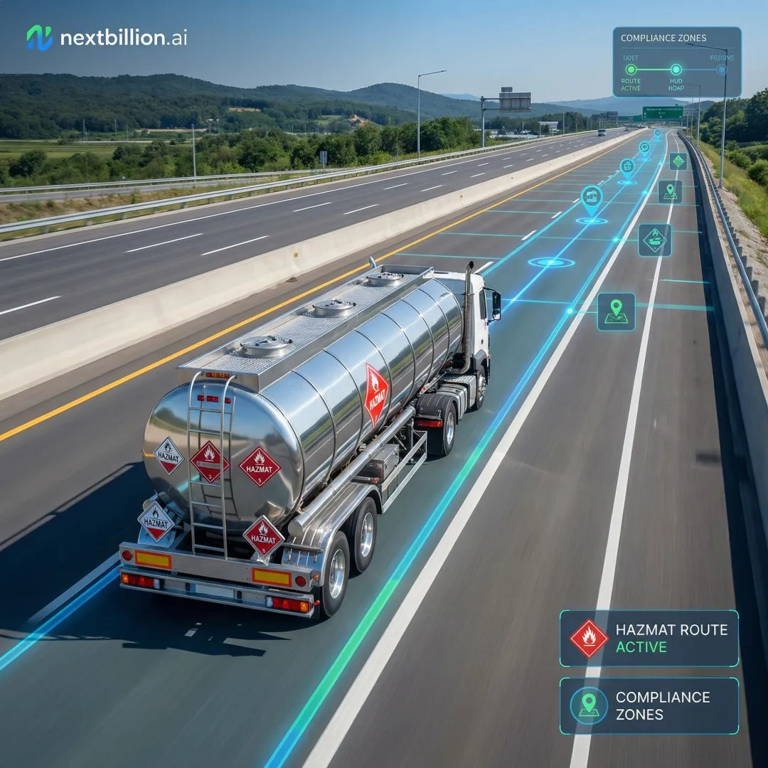 Route Optimization API for Hazardous Materials (HAZMAT) Transport