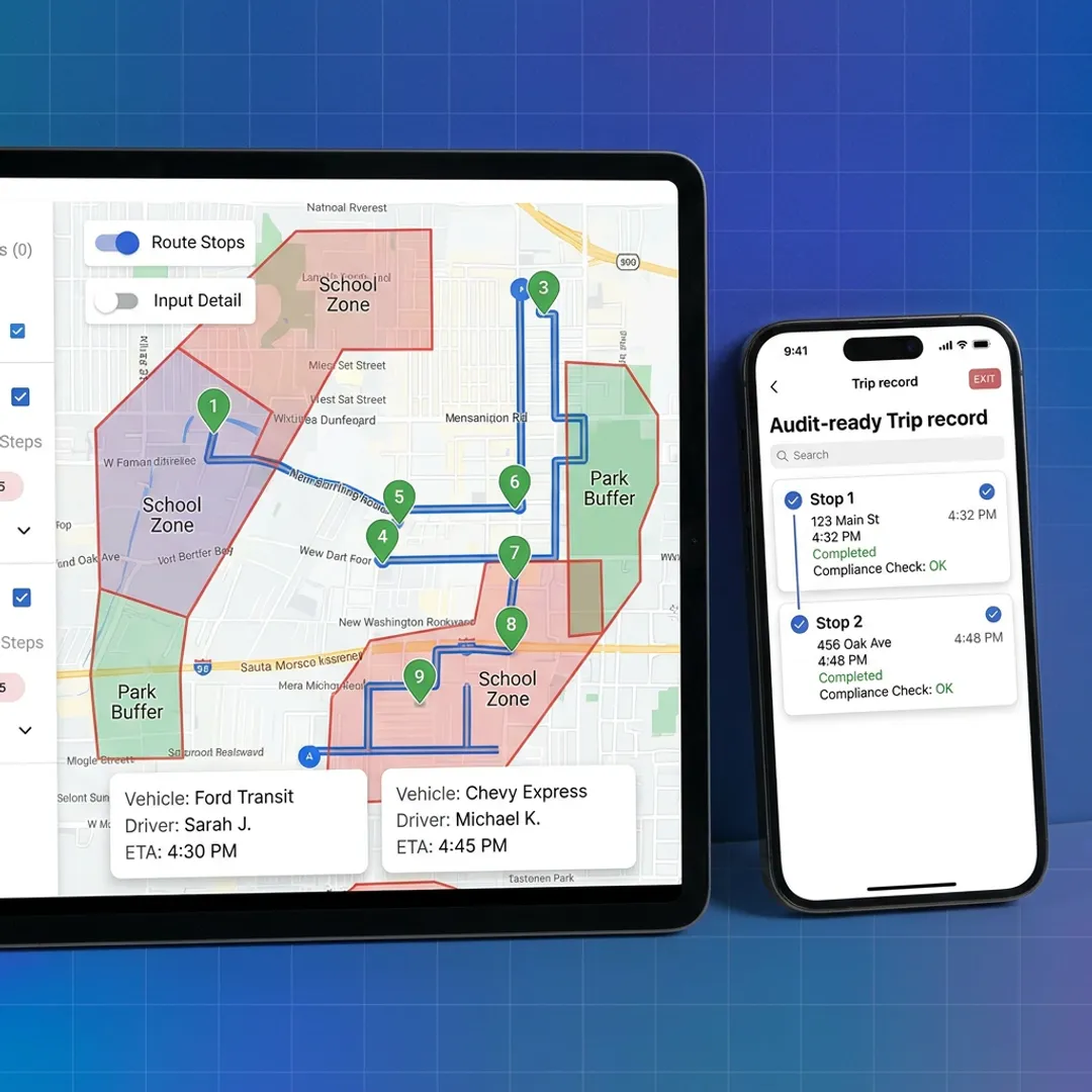 Cannabis delivery compliance software interface