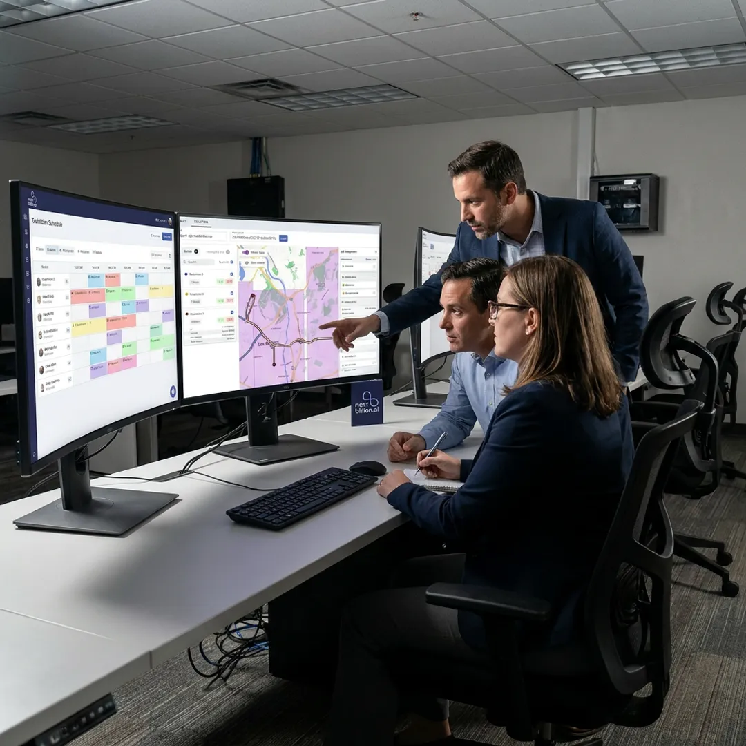 Field technician scheduling and route optimization software
