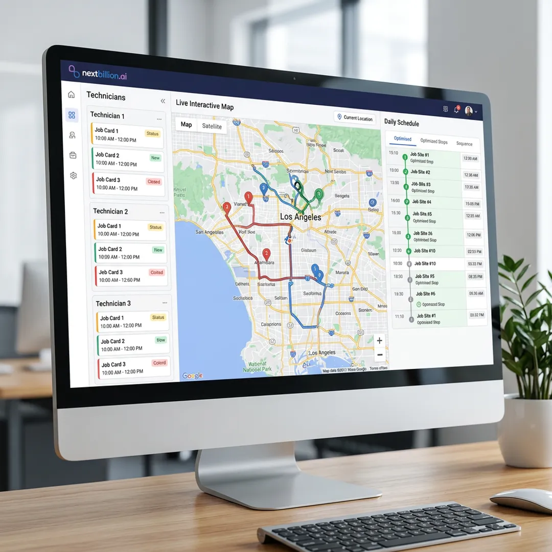 AI Field Service Software with Route Optimization