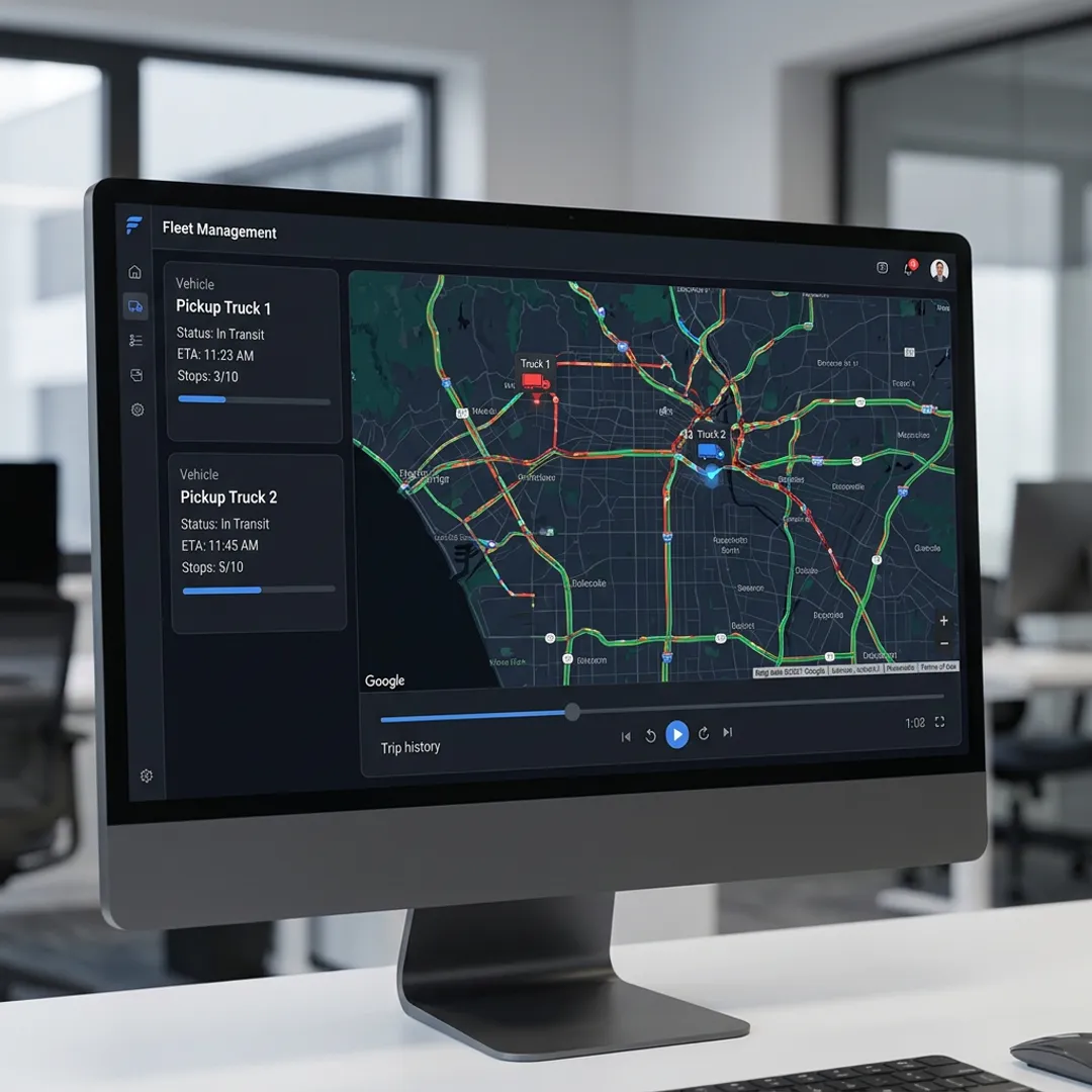 Real-Time Vehicle Tracking with Historical Route Playback