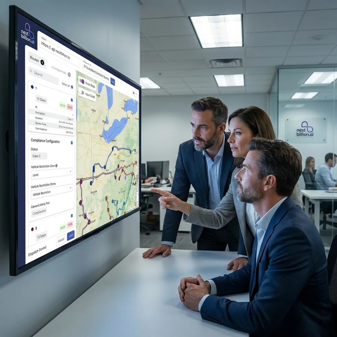 Class 2 truck compliance routing interface