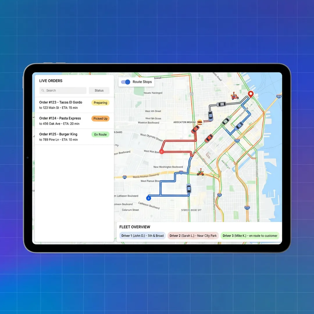 Restaurant Delivery & Fleet Dispatch Management Software