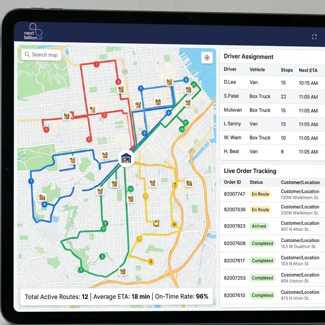 Grocery Delivery Route Optimization Software
