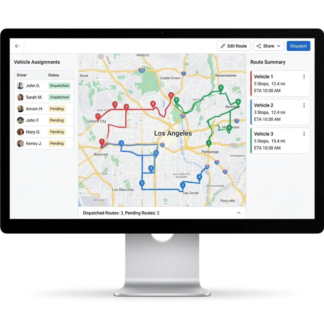 Vehicle Routing Problem (VRP) Solver Software & API
