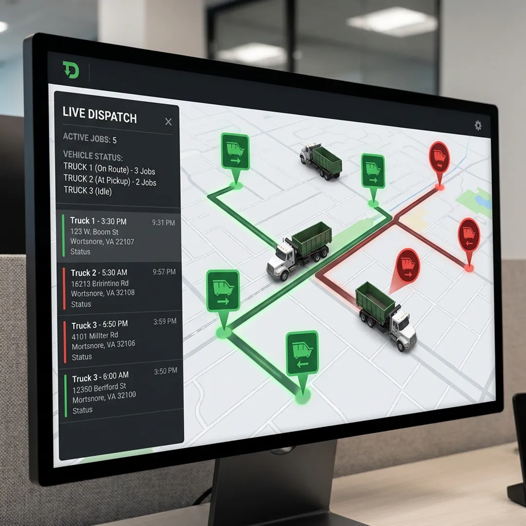 Dumpster & Container Delivery Routing Software