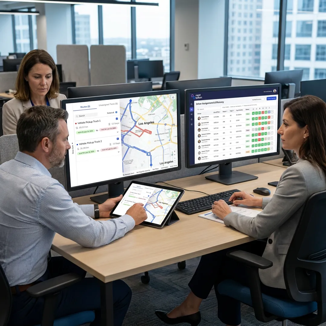 Operations team managing delivery windows and routes