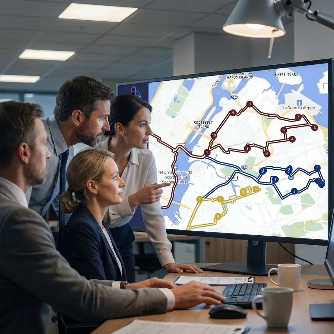 Subscription delivery route optimization software interface